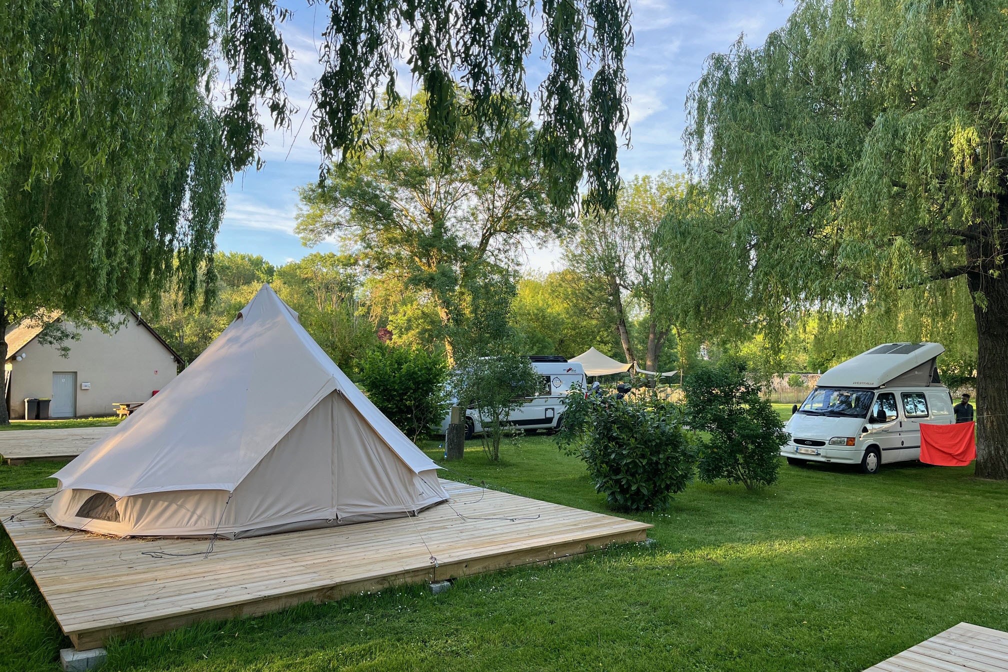 Camping Les Saules de Cormery.