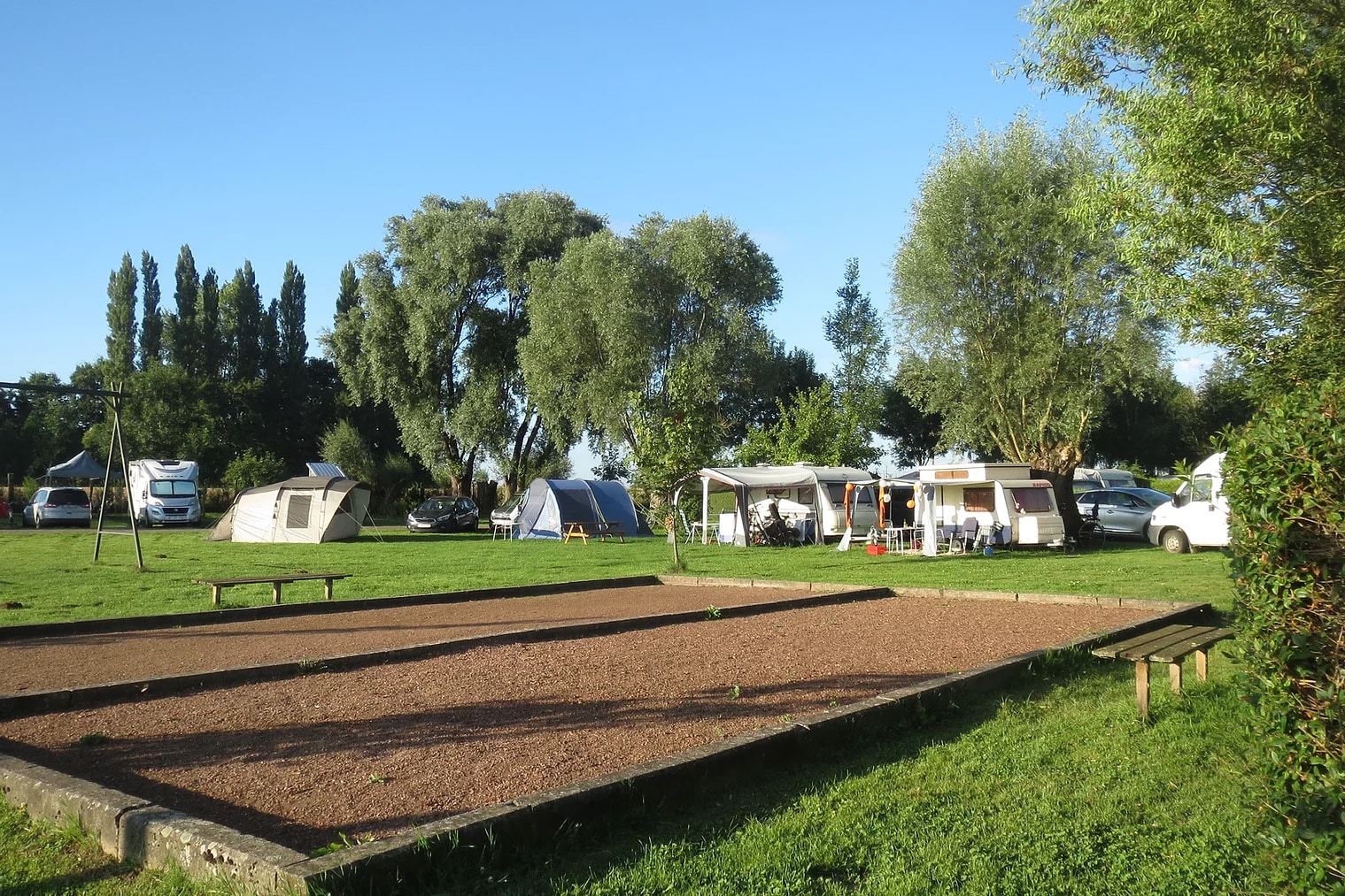 Camping de la Ferme des Saules.