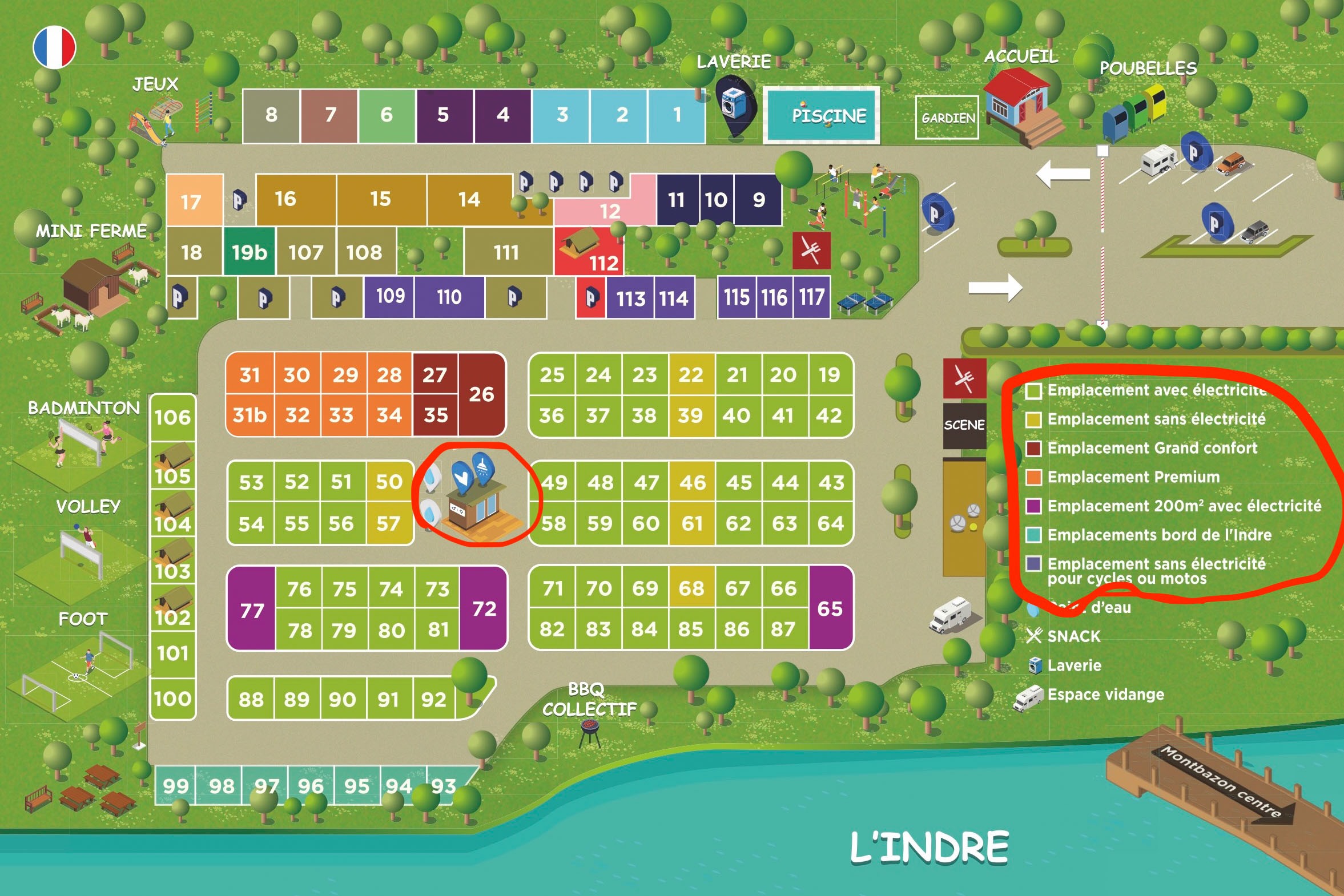 Camping La Vallée de l'Indre